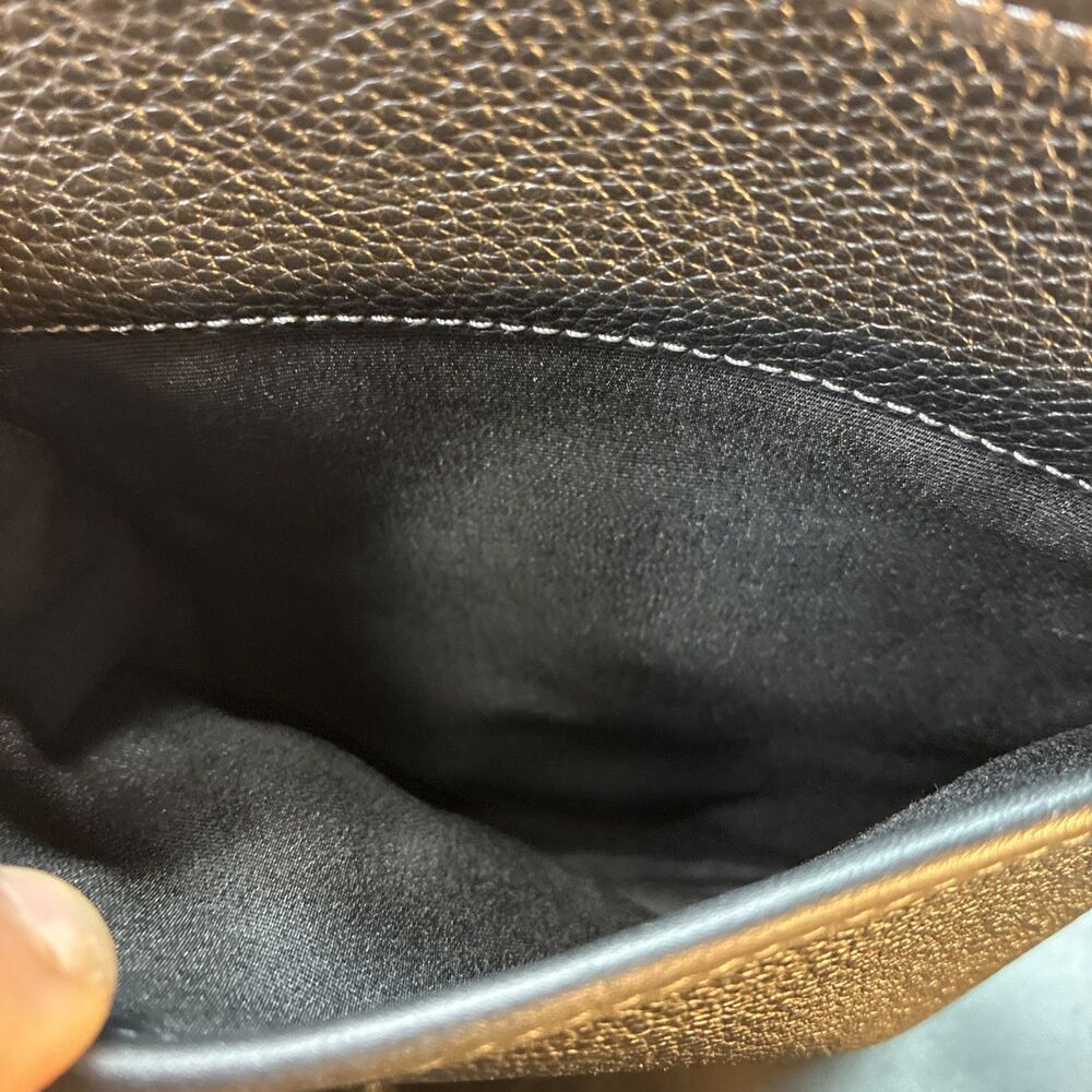 COACH Sprint Leather Messenger Bag Crossbody Bag Black F2444 CL952 - Picture 13 of 16